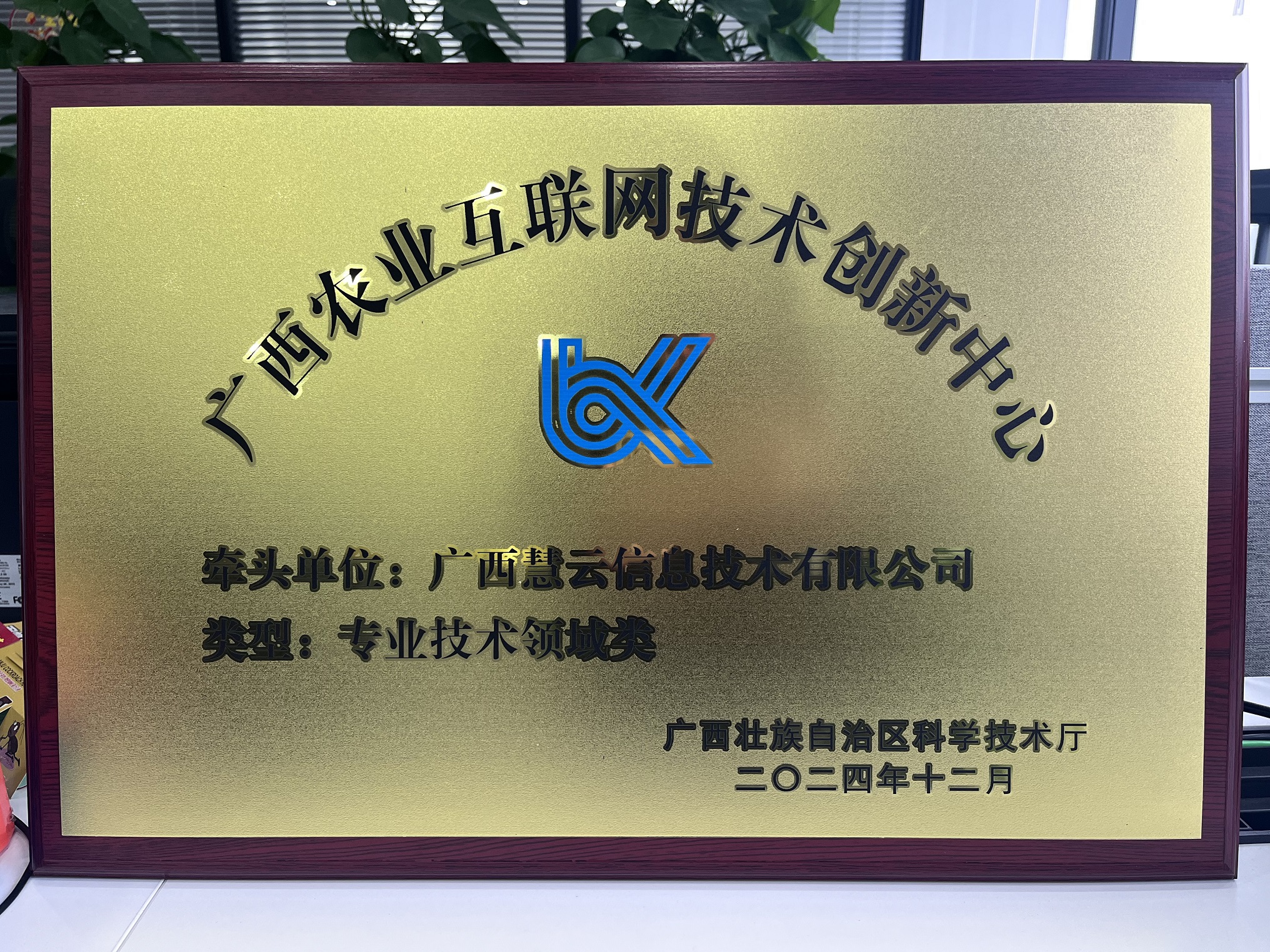 202412 廣西農(nóng)業(yè)互聯(lián)網(wǎng)技術(shù)創(chuàng)新中心牌匾2.jpg